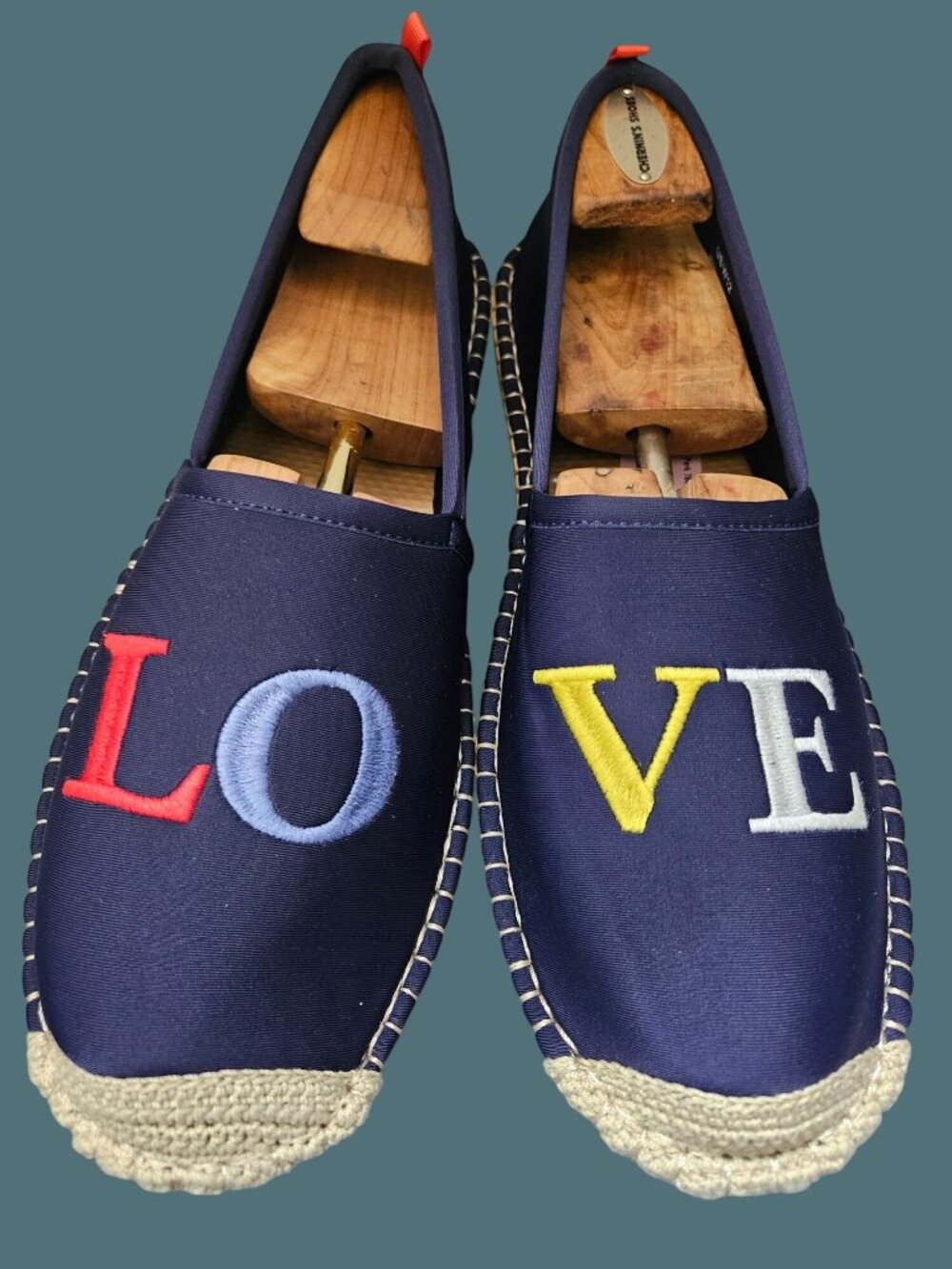 Sea Star Beachwear Espadrille Embroidered "LOVE" Slip On Water Shoes Women 12 - Picture 3 of 15